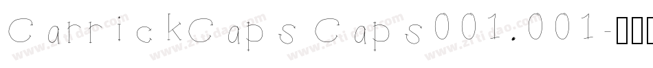 CarrickCaps Caps001.001字体转换